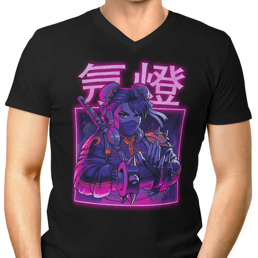 Bruno Mota's Men's V-Neck T-Shirt - Neon Spring Collection