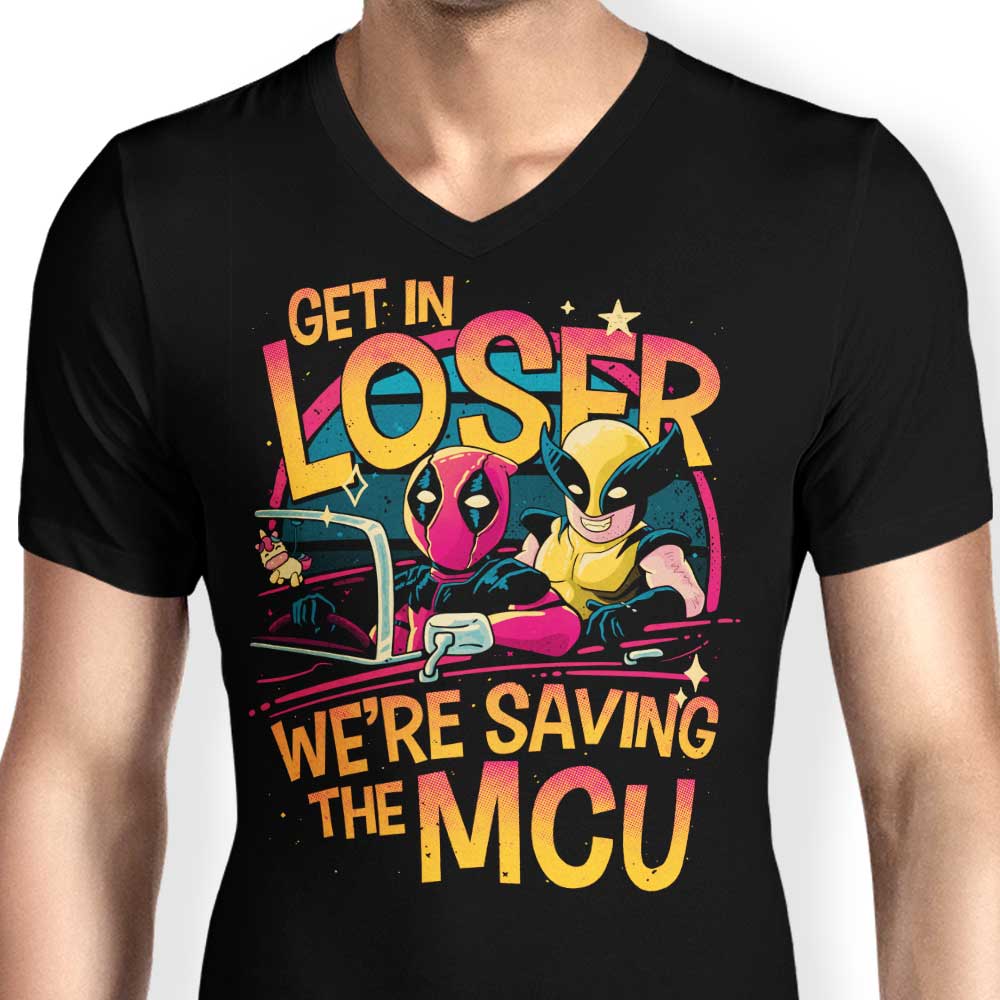 Men's V-Neck T-Shirt for Saving the Universe