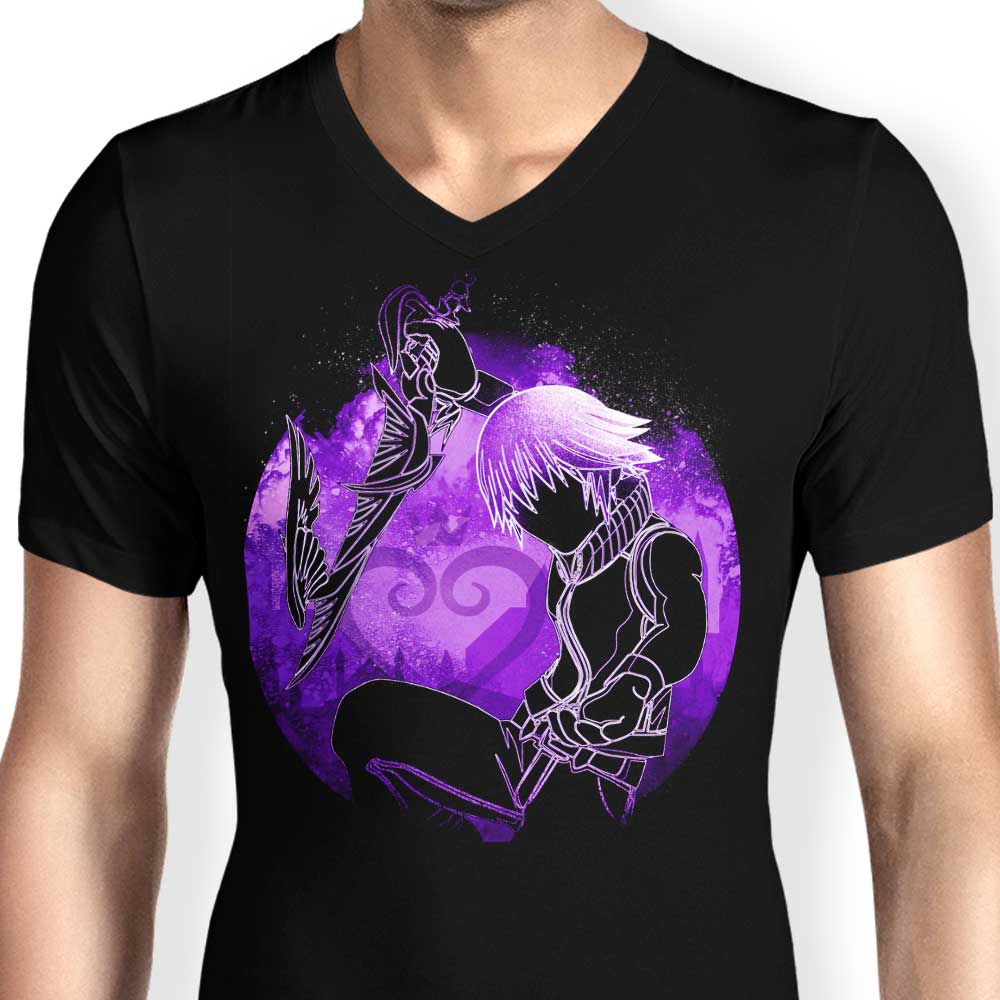 Men's Light and Dark Orb V-Neck T-Shirt