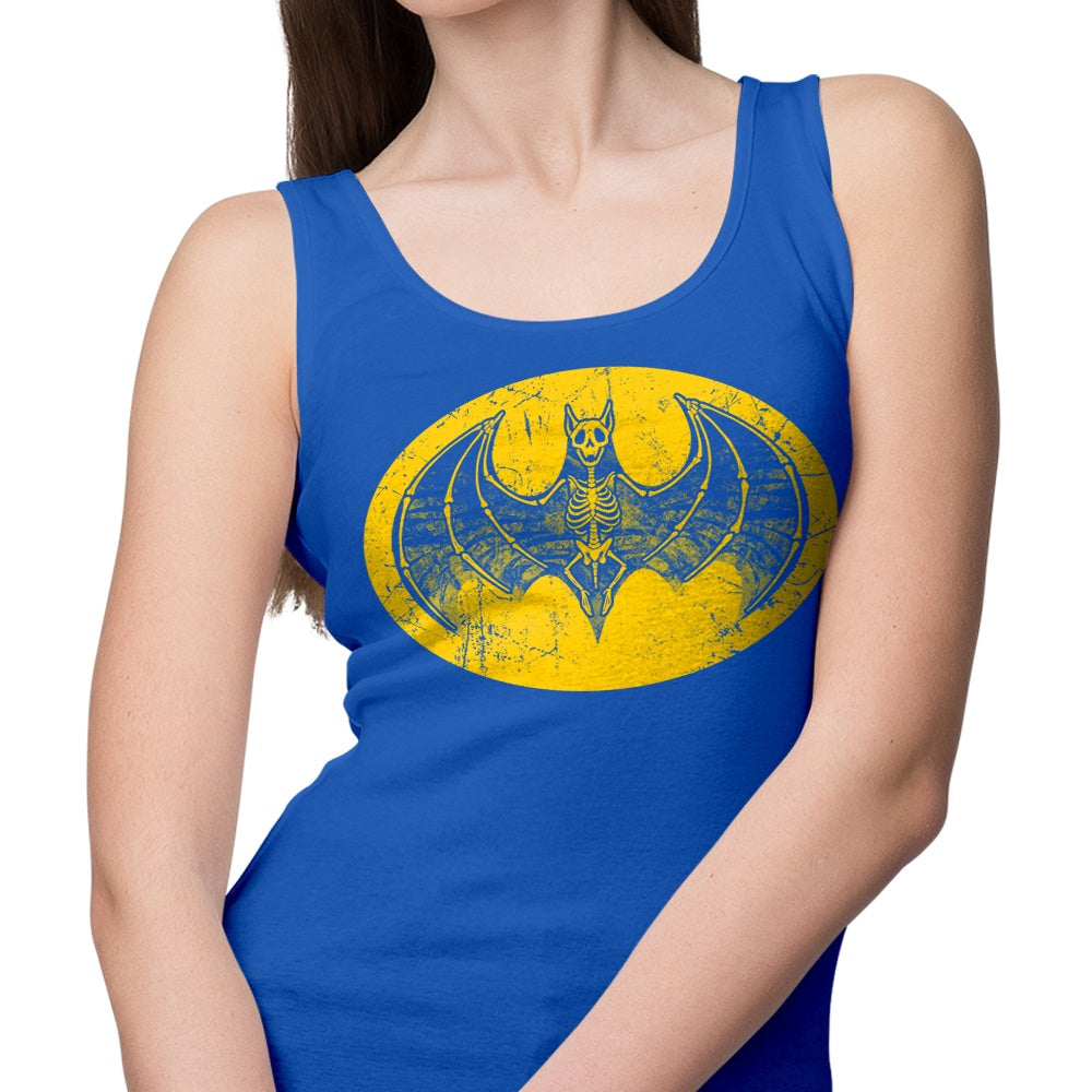 Alemaglia's Soft and Comfortable Skeleton Bat Signal Tank Top