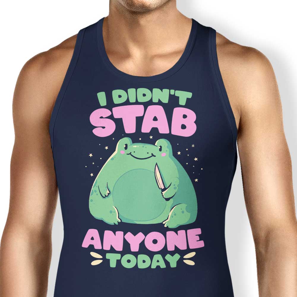 A Comfortable 'I Didn't Stab Anyone' Tank Top for Casual Wear