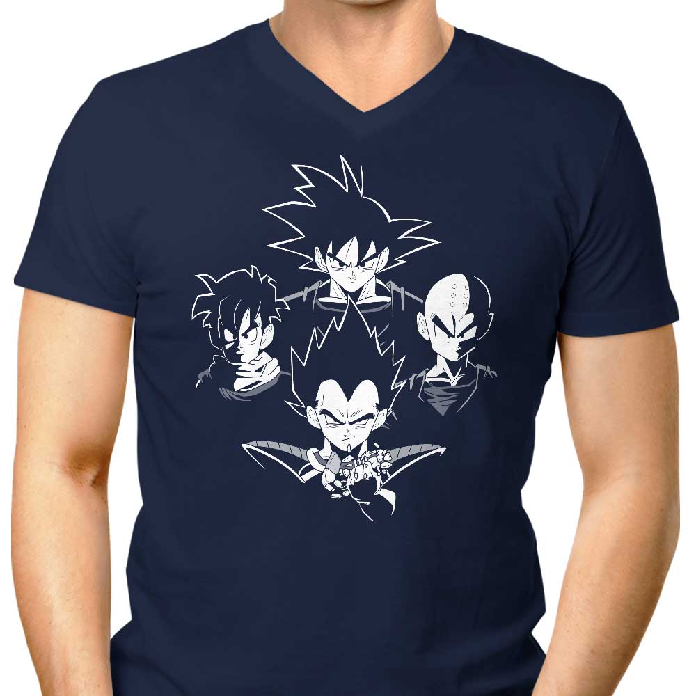 Stylish Bohemian 9000 Men's V-Neck T-Shirt