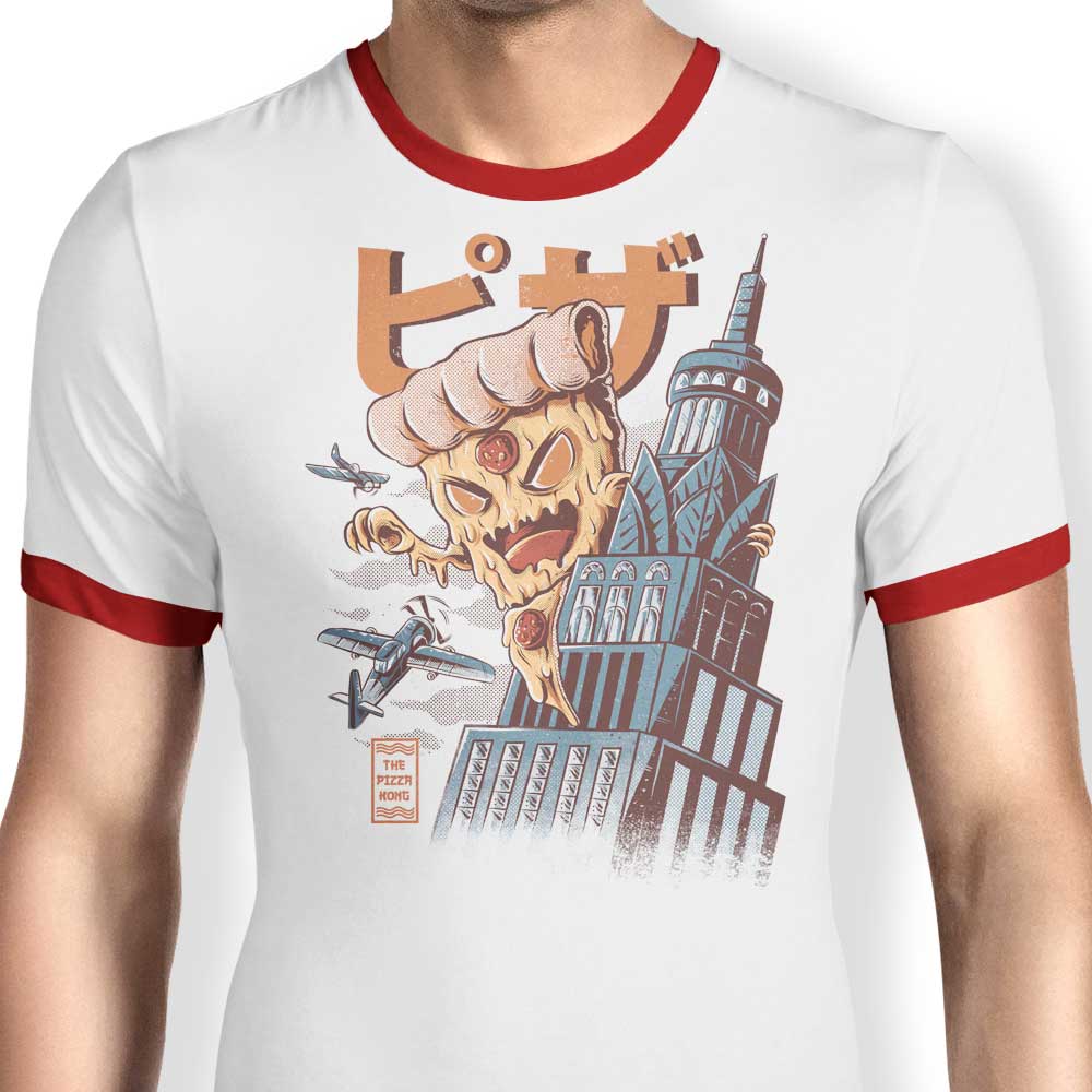 Ilustrata's Pizza King Men's Ringer T - Shirt in S to 4XL Sizes