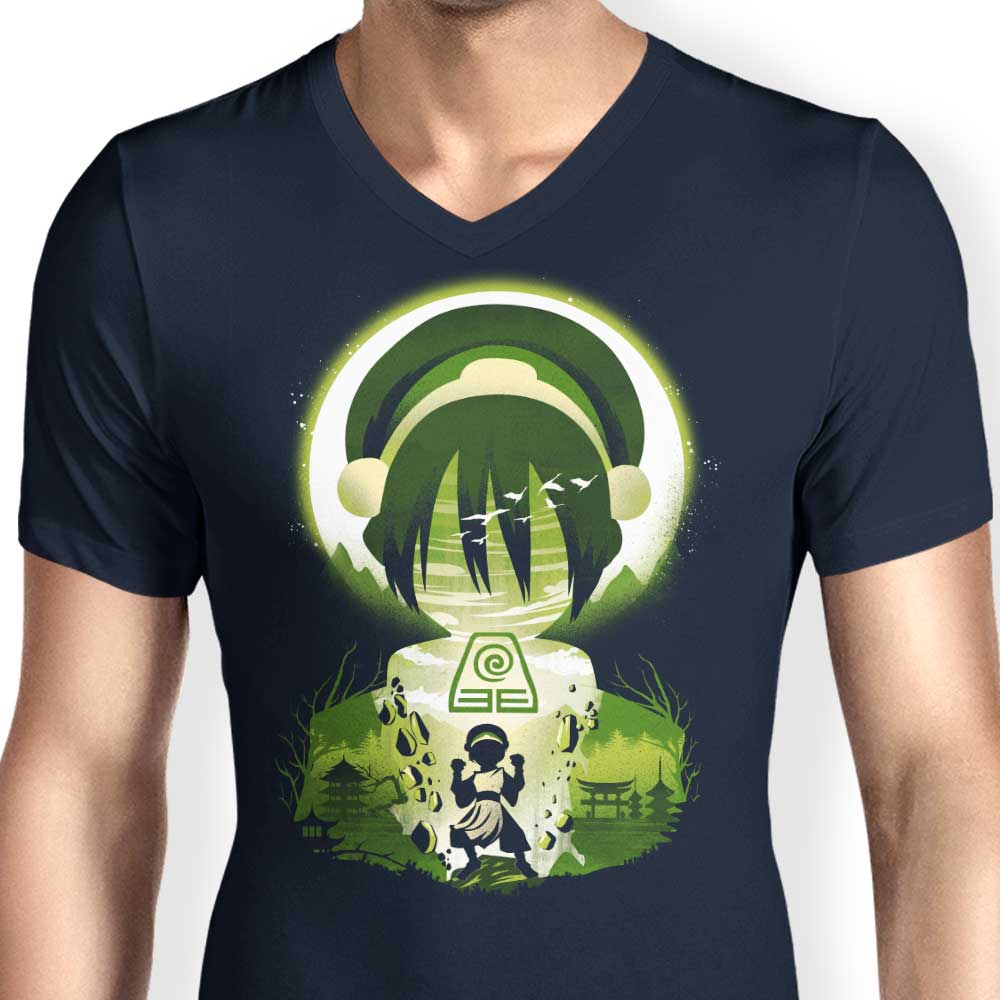 Earthscape Men's Fashionable V-Neck Top