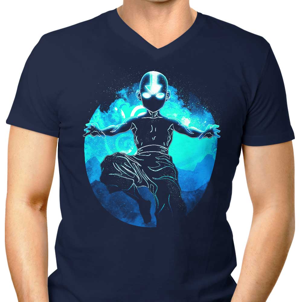 Donnie Illustrations' Air Soul Men's Fashionable V-Neck
