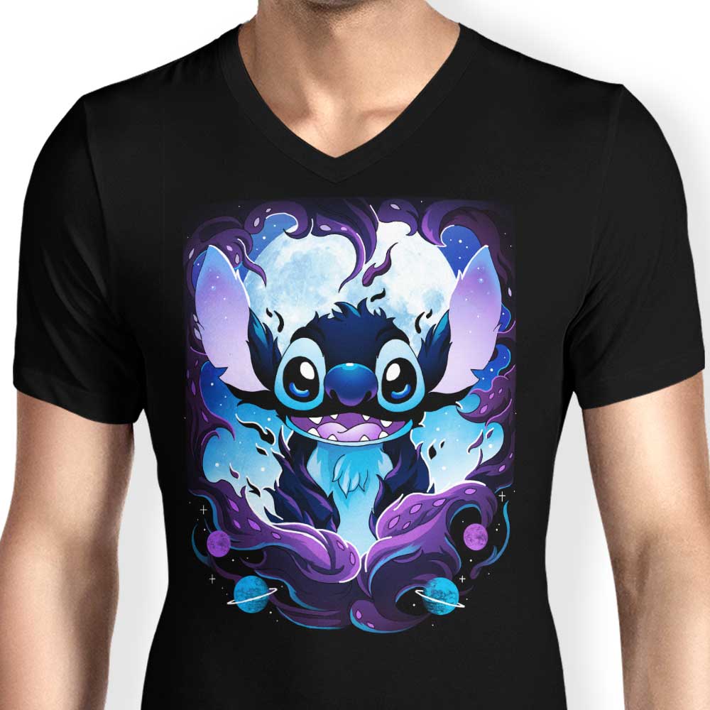 Men's V-Neck T-Shirt - The Darkness Experiment