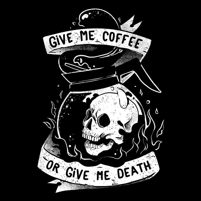 Edu.ely's 'Coffee or Death' Stylish Tank Top