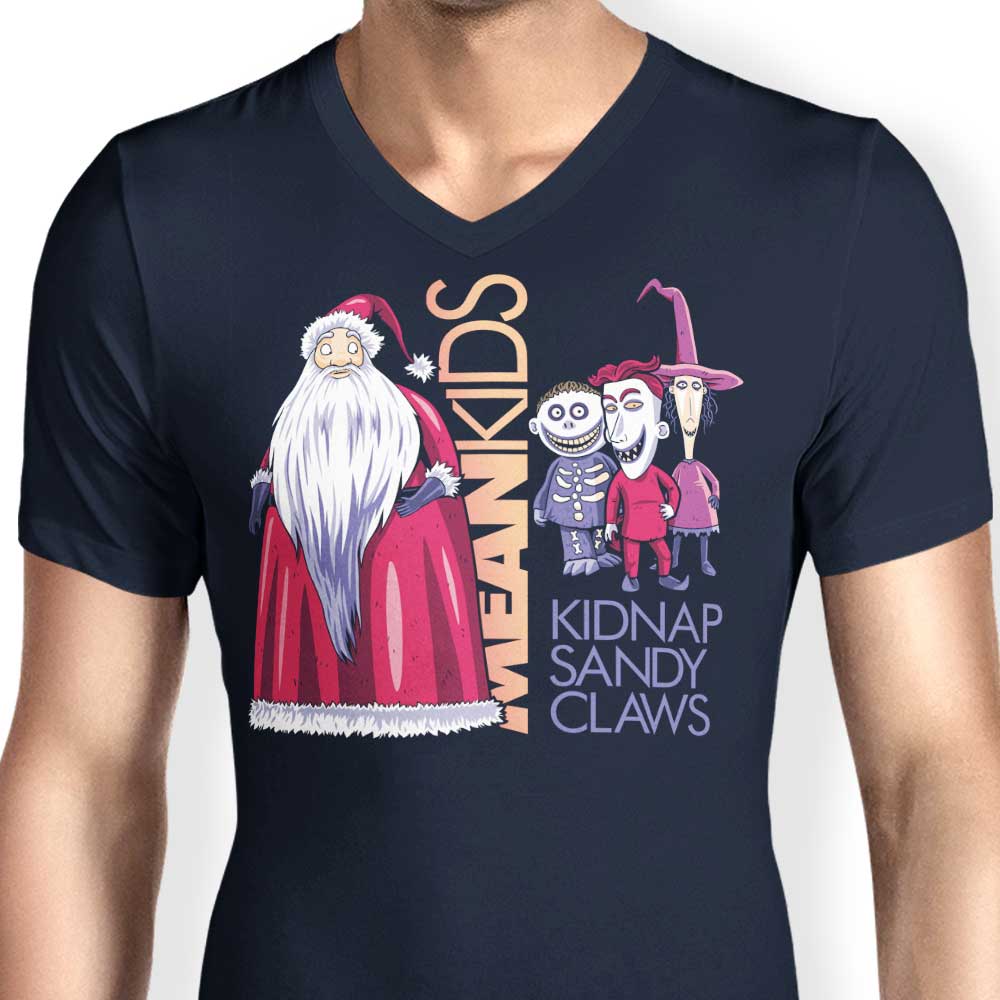 Prime Premne Design Men's Stylish V-Neck T-Shirt - Mean Kids Collection