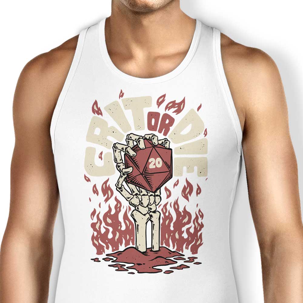 Studio Mootant's 'Crit or Die' Stylish Men's and Women's Tank Tops