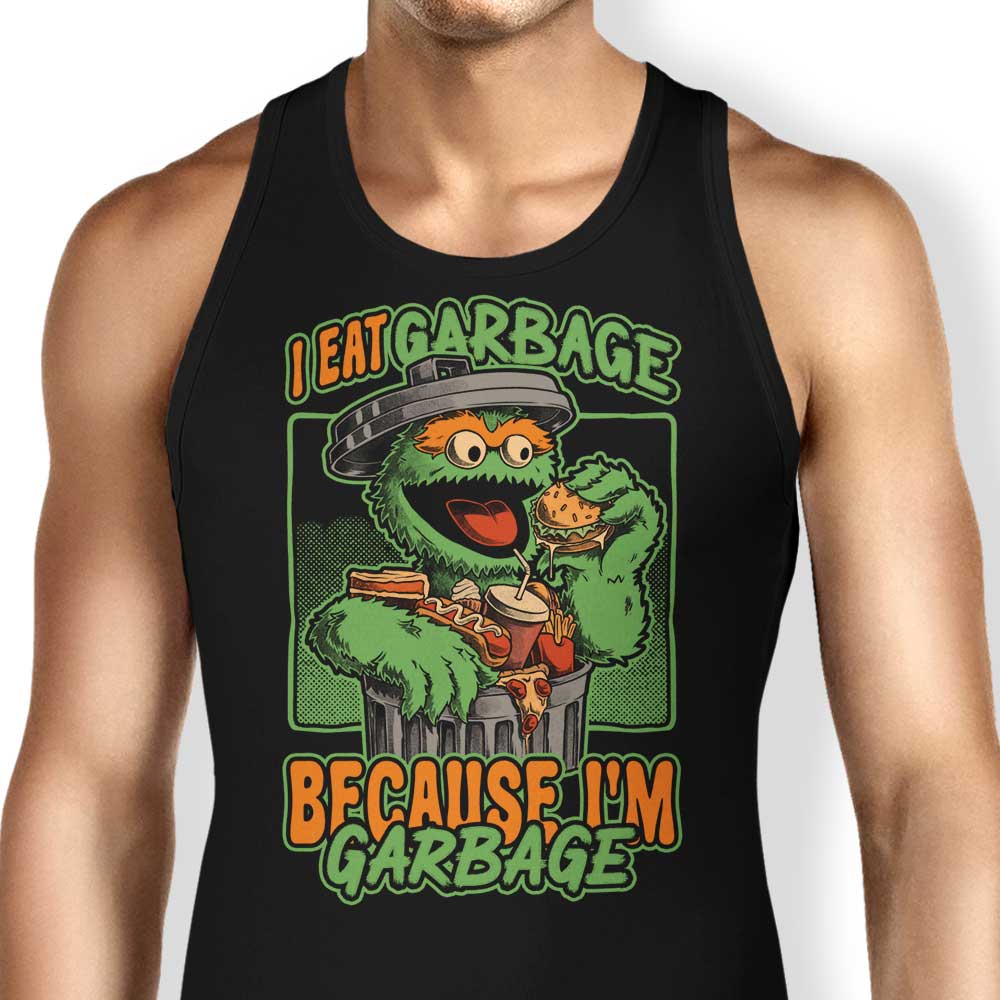 Studio Mootant's Comfortable 'I Eat Garbage' Unisex and Women's Tank Tops