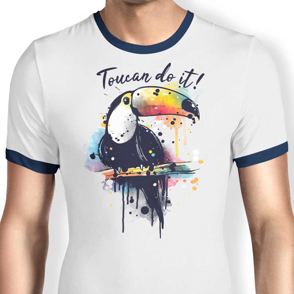 Toucan Do It Men's Classic Ringer Style Cotton T-Shirt