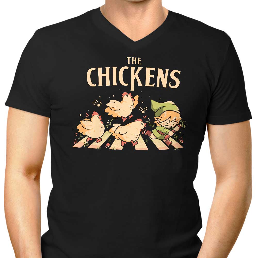 Stylish Men's V-Neck by The Chickens