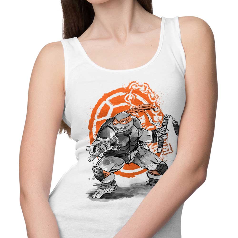 Dr. Monekers' Nunchaku Sumi-e Inspired Men's and Unisex/ Women's Tank Tops