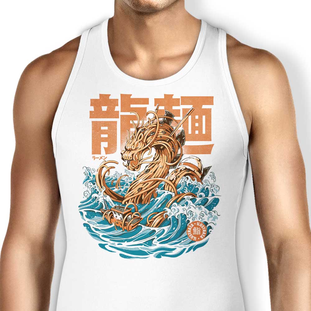 Awesome Ramen Dragon Design Off Kanagawa Men's and Women's Tank Tops