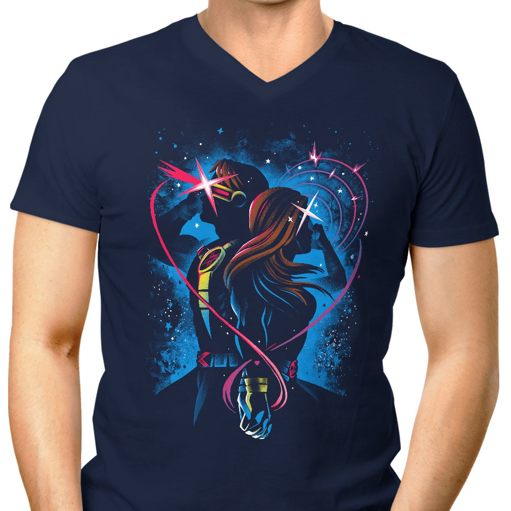 Alemaglia's Mutant Love Men's V-Neck T-Shirt