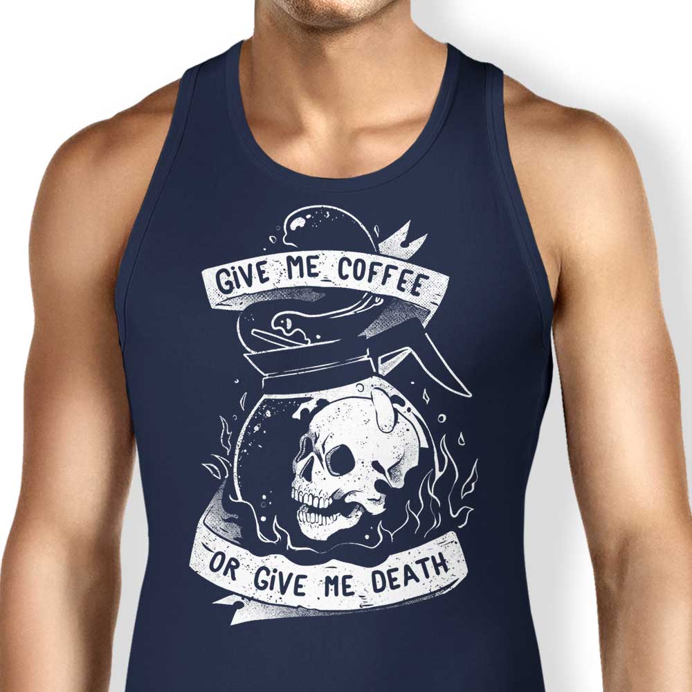 Edu.ely's 'Coffee or Death' Stylish Tank Top
