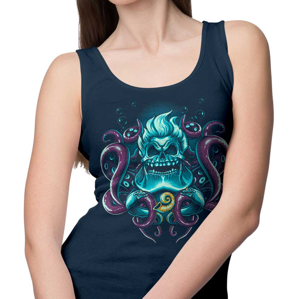 Sea Witch Skull-themed Unisex and Women's Tank Tops