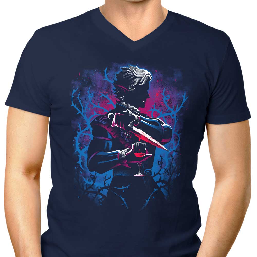 Men's V-Neck High Elf Vampire T-Shirt