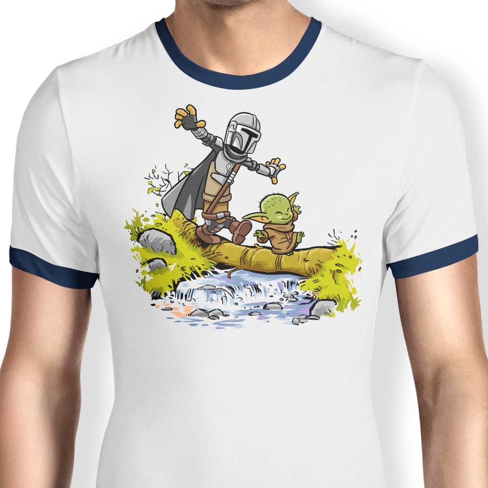 AlbertoCubatas Men's Baby and Merc Ringer Style T-Shirt
