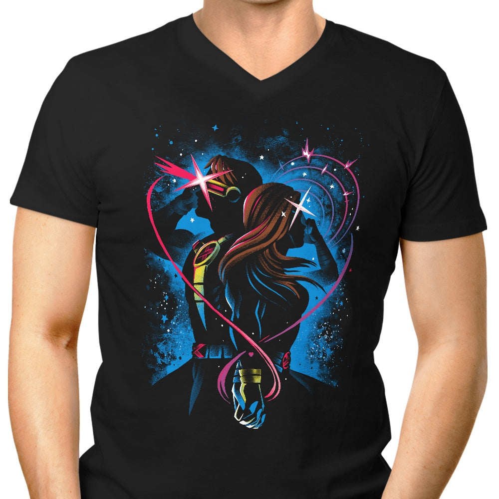 Alemaglia's Mutant Love Men's V-Neck T-Shirt