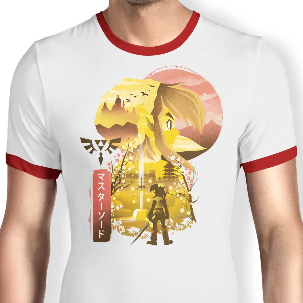 Dandingeroz Ukiyo - e Inspired Men's Ringer Cotton T - Shirt in S to 4XL