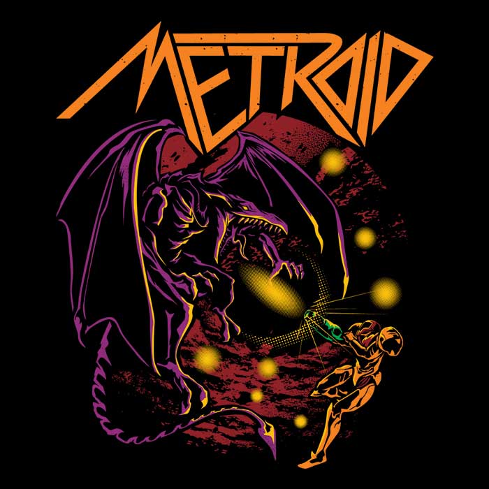 Men's Stylish V-Neck Space Dragon T-Shirt