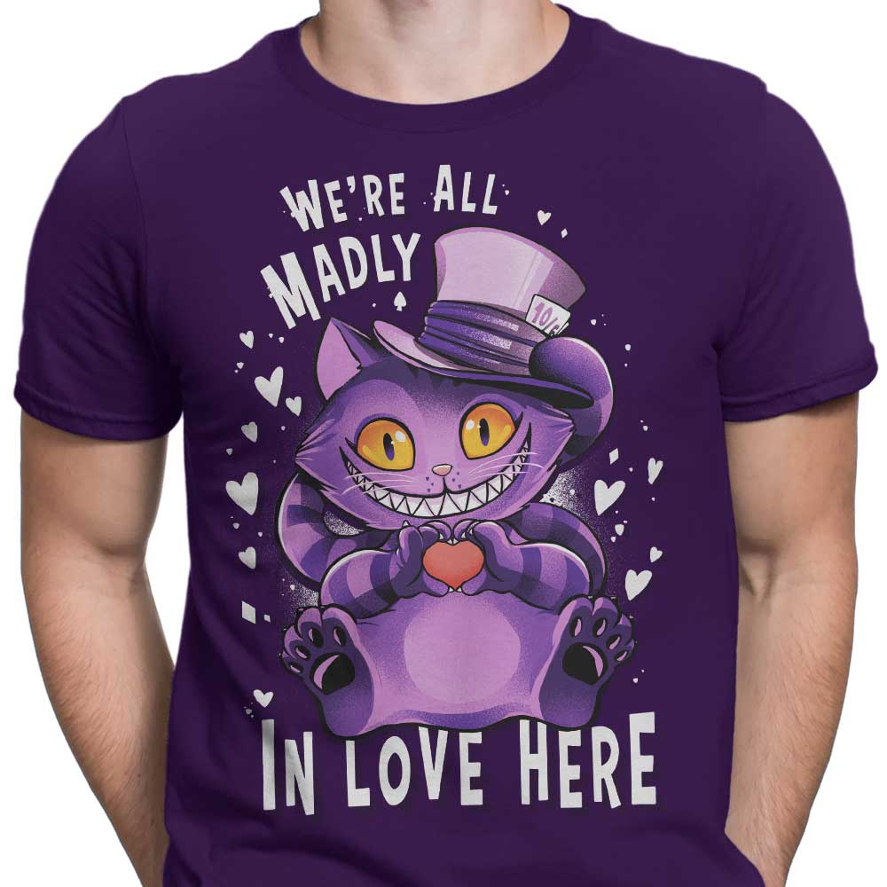 Alemaglia's Men's Love-themed Apparel: T-Shirts in Various Sizes