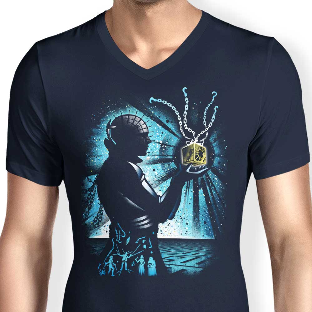 Men's Stylish V-Neck T-Shirt - The Dark Prince of Pain