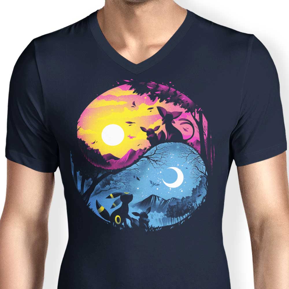 Men's Day and Night Evolution V-Neck T-Shirt