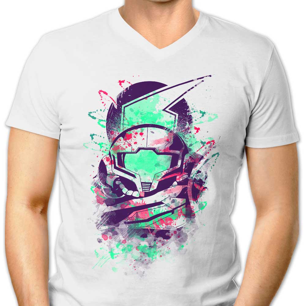 Men's V-Neck Watercolor Bounty Hunter T-Shirt
