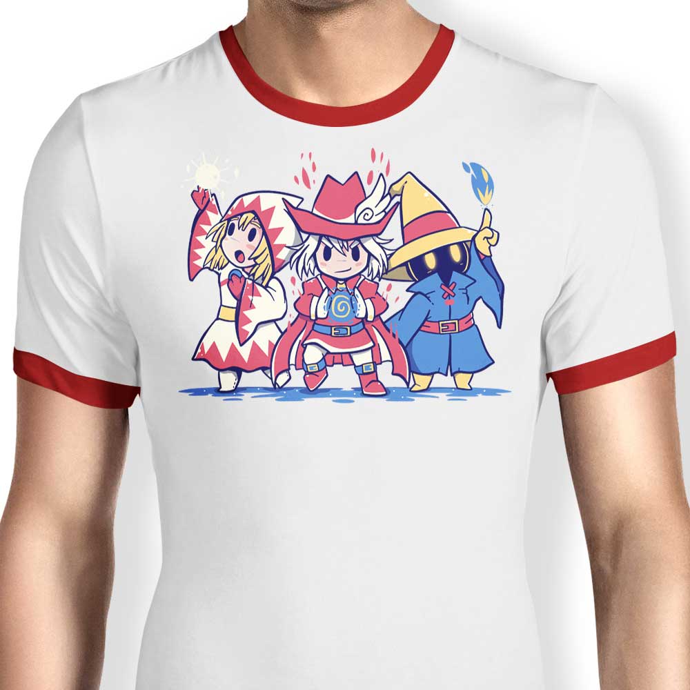 The Three Mages Stylish Men's Ringer T - Shirt by TechraNova