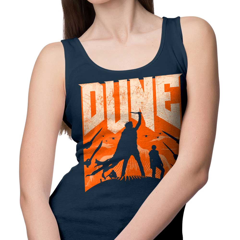 Rocketman's Dune Slayer Men's Tank Top for Outdoor Enthusiasts