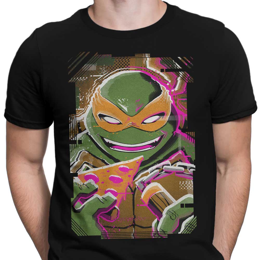 Michelangelo Glitch - Stylish Men's T-Shirts in Various Sizes
