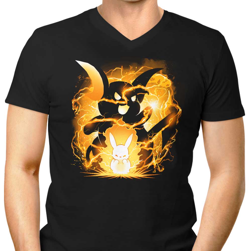 Wild Charge Men's V-Neck T-Shirt for Energetic Guys