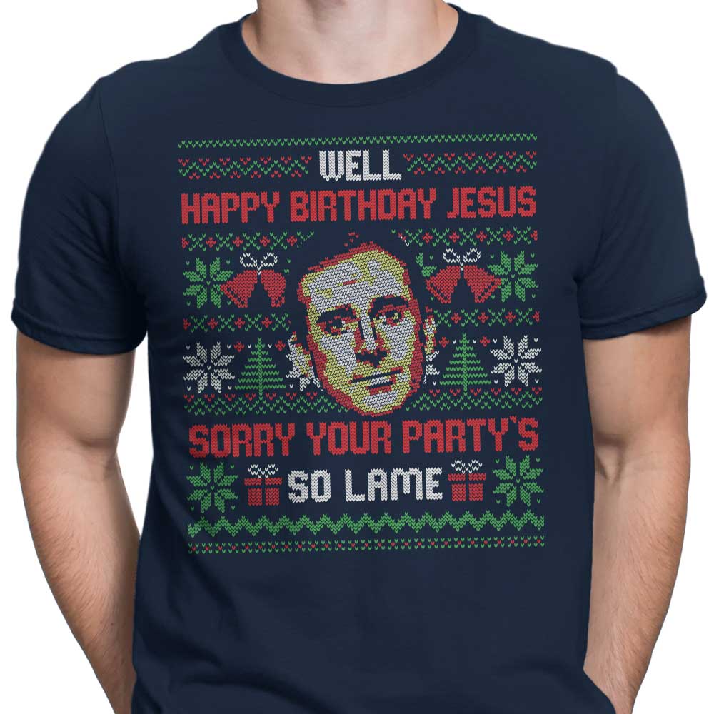 Elegant 'Happy Birthday Jesus' Men's Apparel for Various Occasions