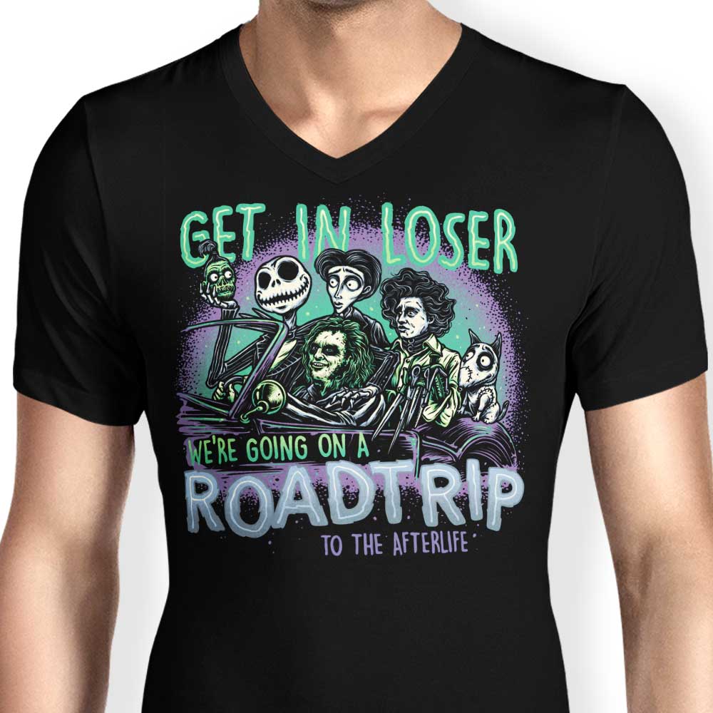 Men's V-Neck T-Shirt - Journey to the Afterlife
