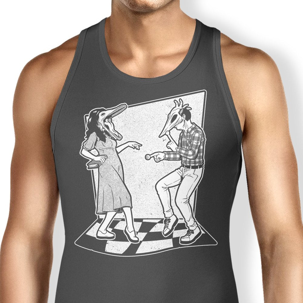 Unique Ghost Couple Dance Design Tank Top